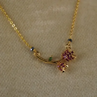 Dual Rose Bud Mangalsutra Chain HK0418 - Image 3