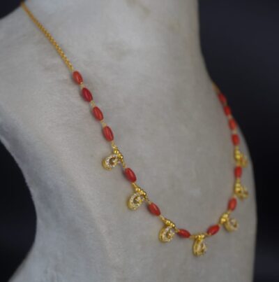 Cute and Elegent Coral chain HK0437 - Image 1