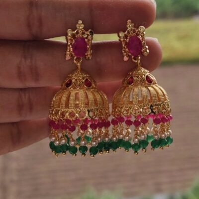 multi colour butta/jhumka - Image 2