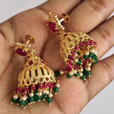 multi colour butta/jhumka - Image 3