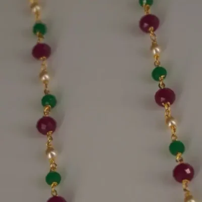 Multi Color Short Earchains Ch003 - Image 2