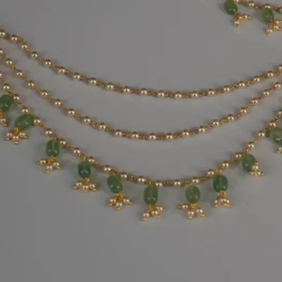 Pearl & Emarald 3 line Champaswaralu CH020 - Image 3