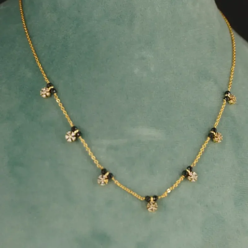 black beads chain