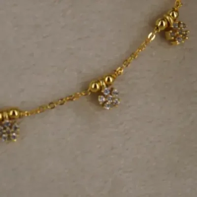 7 Star CZ Pendent Necklace HK0408 - Image 3