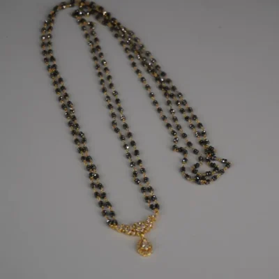 long black beads