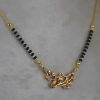 Parrot Locket Mangalsutra Chain