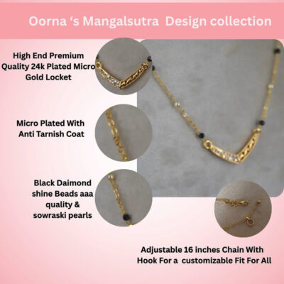 Victory Black Beads Chain HK0433 - Image 4