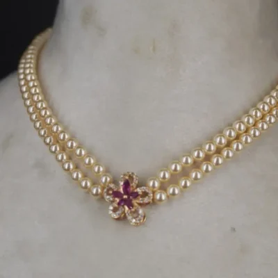 Pearl Choker or Neckalce HK0435 - Image 2