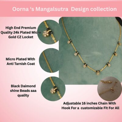 7 Star Black Beads Chain Hk0407 - Image 5